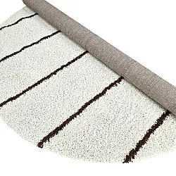 Kerek szőnyegek - Eze (fehér/barna)