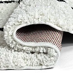 Kerek szőnyegek - Eze (fehér/fekete)