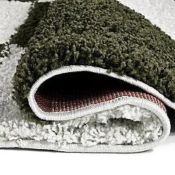 Kerek szőnyegek - Gordes (zöld/fehér)