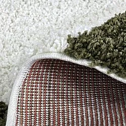 Kerek szőnyegek - Gordes (zöld/fehér)