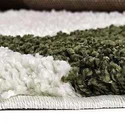 Kerek szőnyegek - Gordes (zöld/fehér)