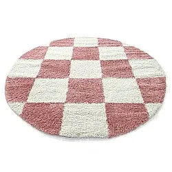 Kerek szőnyegek - Gordes (rózsaszín/fehér)