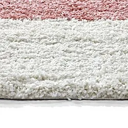 Kerek szőnyegek - Gordes (rózsaszín/fehér)