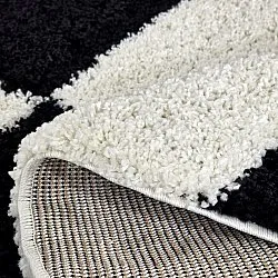 Kerek szőnyegek - Gordes (fekete/fehér)