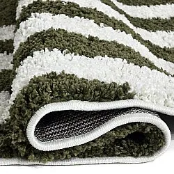 Kerek szőnyegek - Imilchil (fehér/zöld)