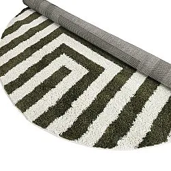 Kerek szőnyegek - Imilchil (fehér/zöld)