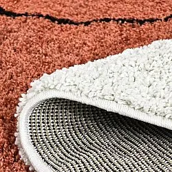 Kerek szőnyegek - Sanghar (fehér/narancs/zöld)