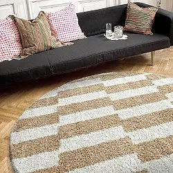 Kerek szőnyegek - Tamri (bézs/fehér)