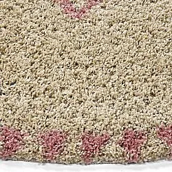 Kerek szőnyegek - Tiznit (bézs/rózsaszín)