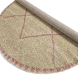 Kerek szőnyegek - Tiznit (bézs/rózsaszín)