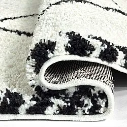 Kerek szőnyegek - Tiznit (fehér/fekete)