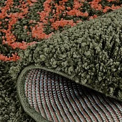 Kerek szőnyegek - Zagora (zöld/narancs)