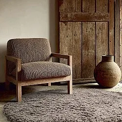 Kerek szőnyeg - Aliste Wool Shaggy (barna)