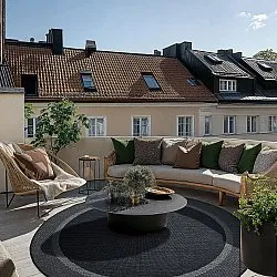 Kerek szőnyeg - Indoor/Outdoor Alta (antracit)