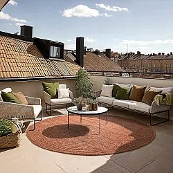 Kerek szőnyeg - Indoor/Outdoor Arlo (narancs)