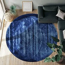 Kerek szőnyeg - Jodhpur Special Luxury Edition Viskos (kék)