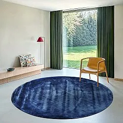 Kerek szőnyeg - Jodhpur Special Luxury Edition Viskos (kék)