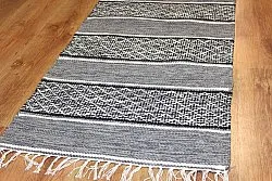 Rongyszőnyeg - Visby (fekete-fehér)