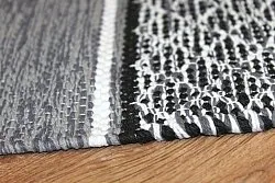 Rongyszőnyeg - Visby (fekete-fehér)