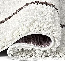 Shaggy szőnyeg - Eze (fehér/barna)