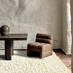 Shaggy szőnyeg - Fassale Hand Woven Wool Shaggy (fehér)