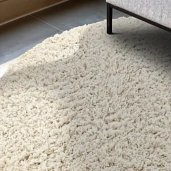 Kerek szőnyeg - Fassale Hand Woven Wool Shaggy (fehér)