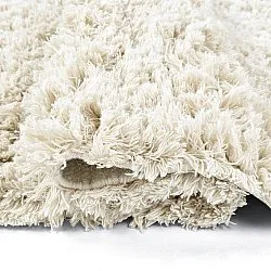Kerek szőnyeg - Fassale Hand Woven Wool Shaggy (fehér)
