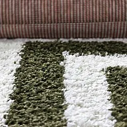 Shaggy szőnyeg - Imilchil (fehér/zöld)