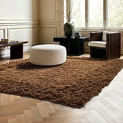 Shaggy szőnyeg - Melilla Hand Woven Wool Shaggy (barna)