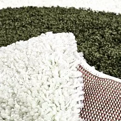 Shaggy szőnyeg - Sanghar (fehér/narancs/zöld)