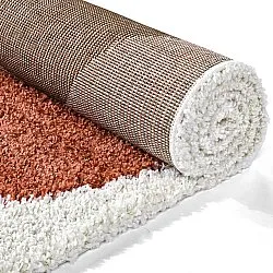 Shaggy szőnyeg - Sanghar (fehér/narancs/zöld)