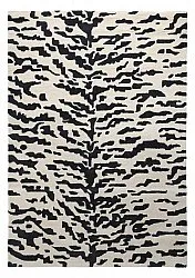 Shaggy szőnyeg - Zebra Tufted Wool Premium (fehér/fekete)