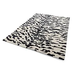Shaggy szőnyeg - Zebra Tufted Wool Premium (fehér/fekete)