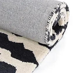 Shaggy szőnyeg - Zebra Tufted Wool Premium (fehér/fekete)