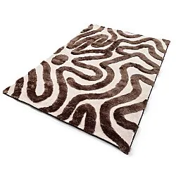 Shaggy szőnyeg - Akaba (barna/világos rózsaszín)