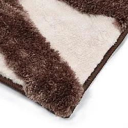 Shaggy szőnyeg - Akaba (barna/világos rózsaszín)