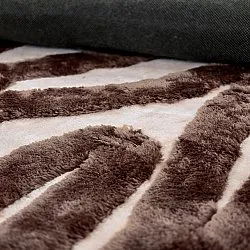 Shaggy szőnyeg - Akaba (barna/világos rózsaszín)