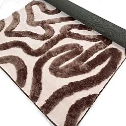 Shaggy szőnyeg - Akaba (barna/világos rózsaszín)