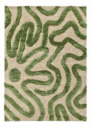 Shaggy szőnyeg - Akaba (krém/zöld)
