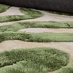 Shaggy szőnyeg - Akaba (krém/zöld)