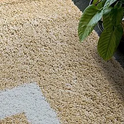 Shaggy szőnyeg - Alsace (bézs/fehér/barna)