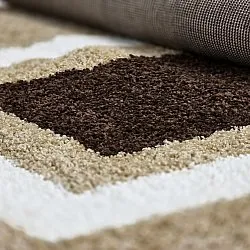 Shaggy szőnyeg - Alsace (bézs/fehér/barna)