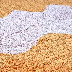 Shaggy szőnyeg - Amira Natural Cotton Shaggy (narancssárga/rózsaszín)