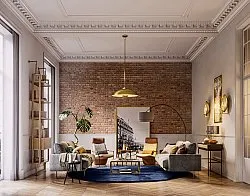 Kerek szőnyegek - Aranga Super Soft Fur (sötétkék)