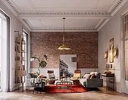 Kerek szőnyegek - Aranga Super Soft Fur (piros)