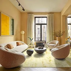 Shaggy szőnyeg - Aranga Super Soft Fur (világossárga)