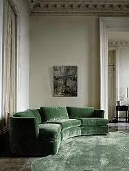 Hullámos shaggy szőnyeg - Aranga Super Soft Fur (zöld)