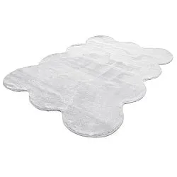 Hullámos shaggy szőnyeg - Aranga Super Soft Fur (fehér)