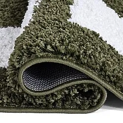 Shaggy szőnyeg - Asilah (zöld/fehér)