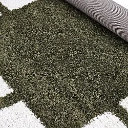 Shaggy szőnyeg - Asilah (zöld/fehér)